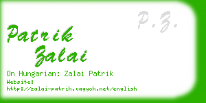 patrik zalai business card